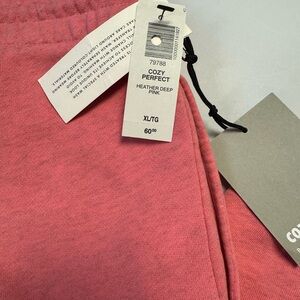 Aritzia Cozy Perfect  Pink Track Pants TNA X L nwt